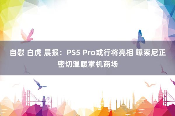 自慰 白虎 晨报：PS5 Pro或行将亮相 曝索尼正密切温暖掌机商场